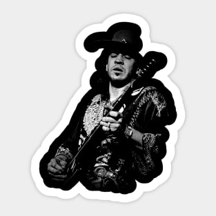 Texas Flood of Guitar Celebrate the Iconic Music of Stevie Ray Vaughan with a Stylish T-Shirt Sticker